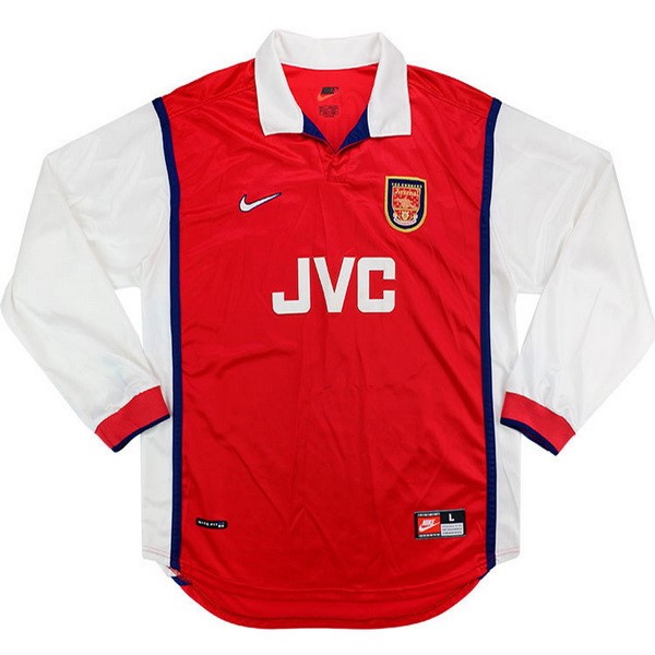 Camiseta Arsenal 1ª ML Retro 1998 1999 Rojo